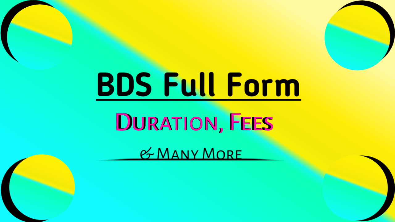 BDS full form