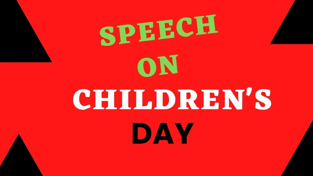 Children's Day speech in English
