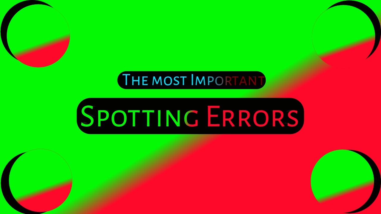 Spotting errors in English