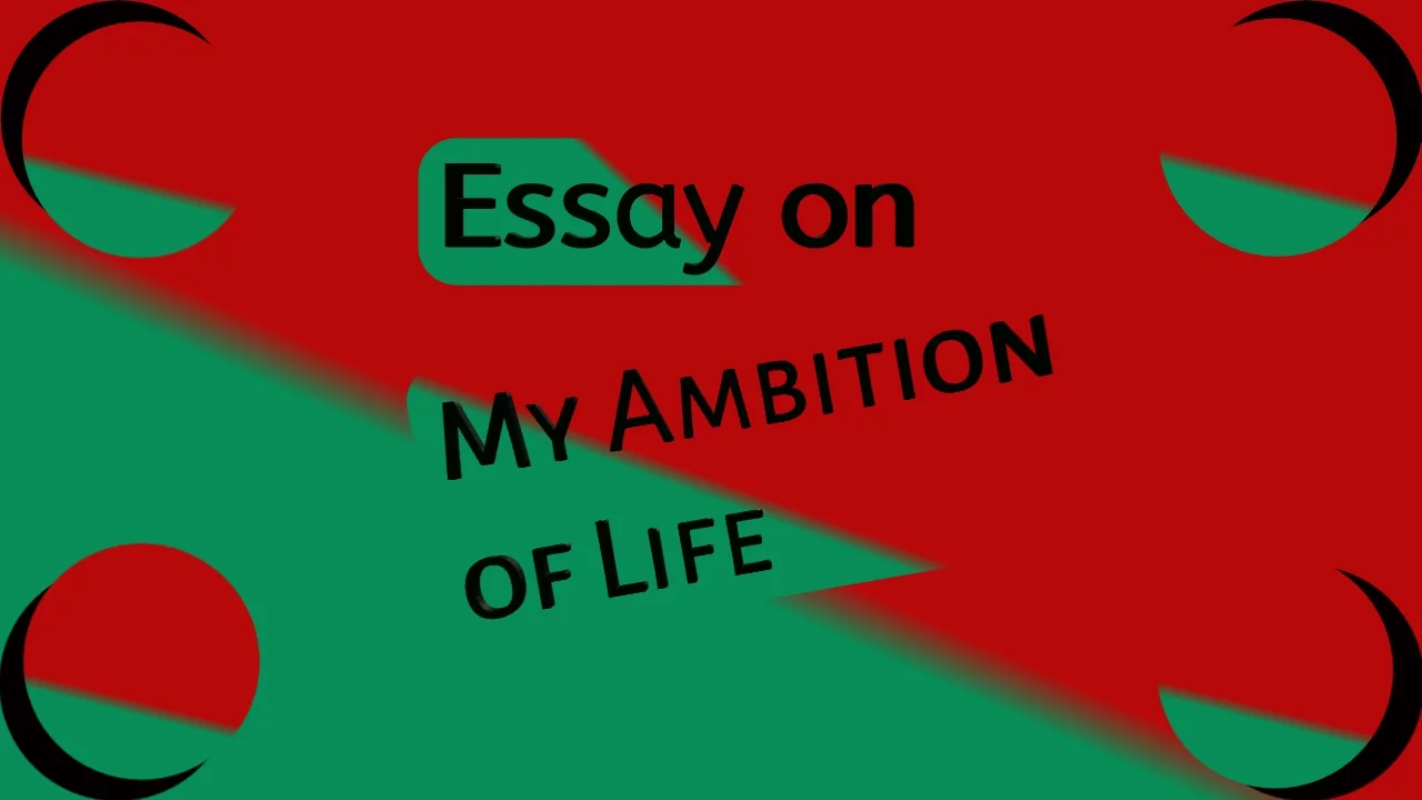 Essay on my ambition of Life