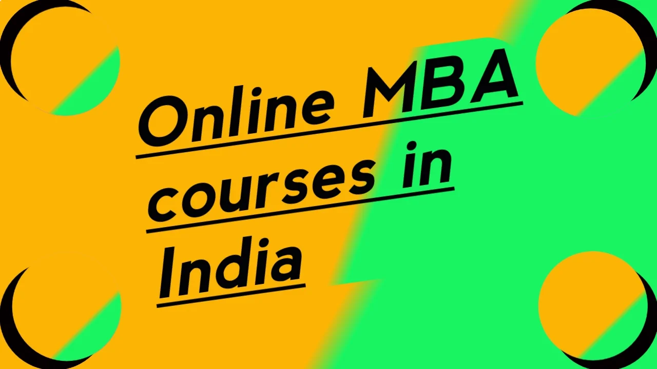 Online MBA courses in India