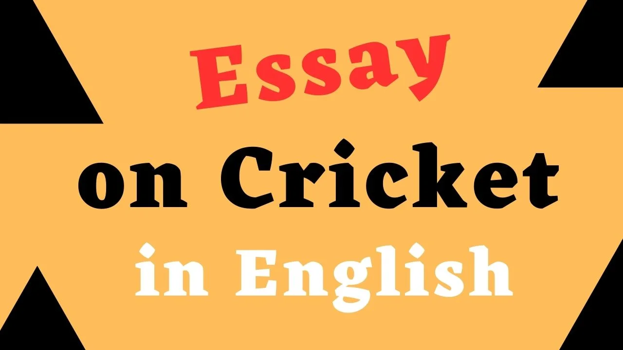 Essay on Cricket in English